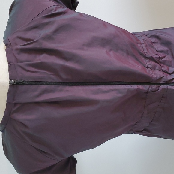 Lida Baday silk lined  plum dress size 8 with pockets & elastic waistband EUC - Picture 4 of 9